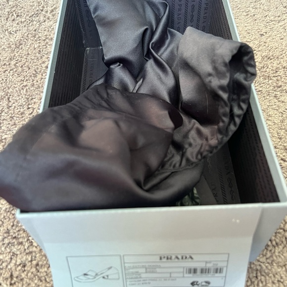 Prada Triangle Logo Black Patent Leather Loafers - Picture 7 of 9